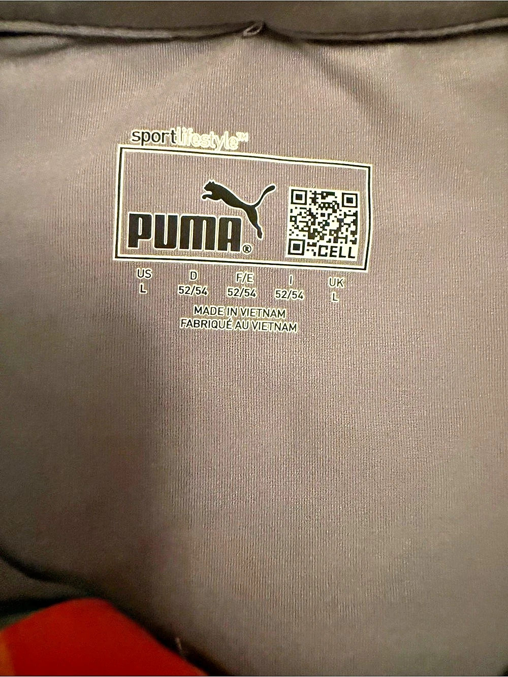 Puma Golf Men’s Gray Orange Striped Performance Polo Shirt Size L - Picture 2 of 9